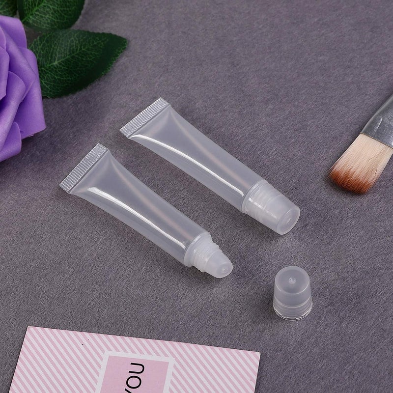 Shree Maha 10ml Empty Lip Gloss Tubes  Refillable Clear Cosmetic Containers for Lip Balm and Gloss  Soft Durable and Convenient  Pack of 100  - Image 5