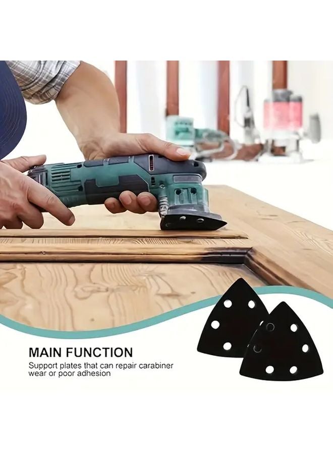 2 Six Hole Cushioning Pads For Delta Sander Enhanced Adhesion Sanding Plate 93mm - Image 4