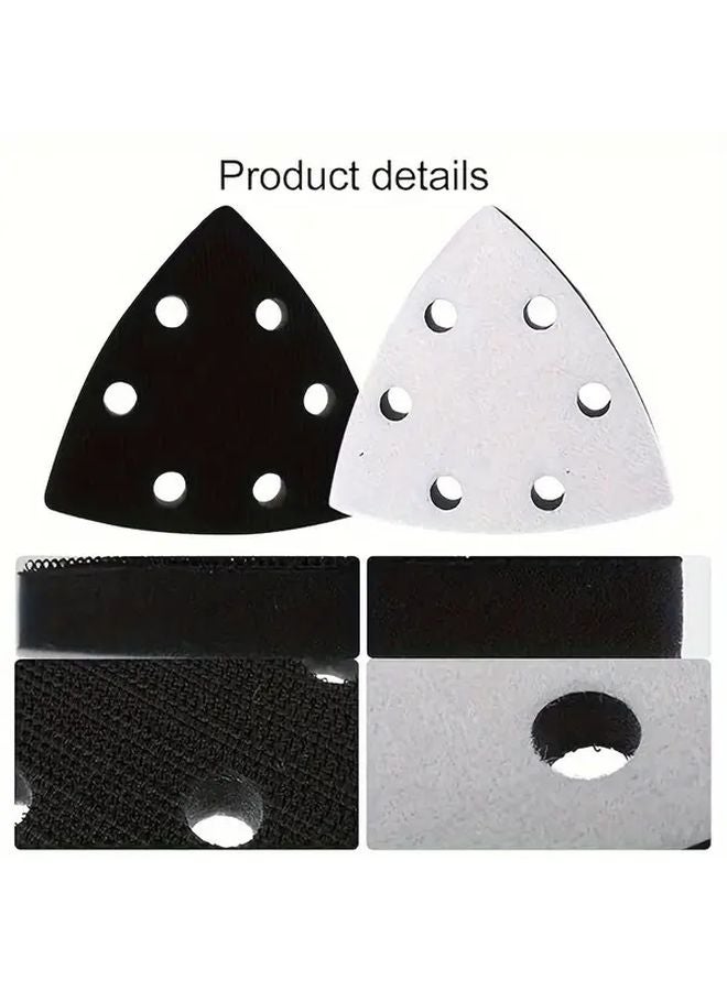 2 Six Hole Cushioning Pads For Delta Sander Enhanced Adhesion Sanding Plate 93mm - Image 3