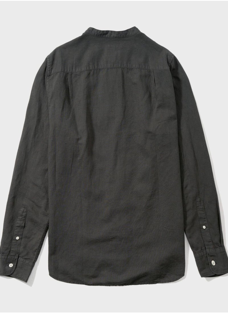 American Eagle - Band Collar Regular Fit Shirt - Image 1