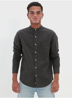 Band Collar Regular Fit Shirt