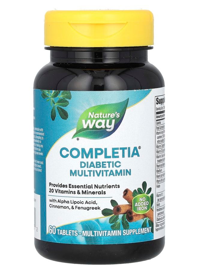 Nature's Completia Diabetic Multivitamin 60 Tablets 
