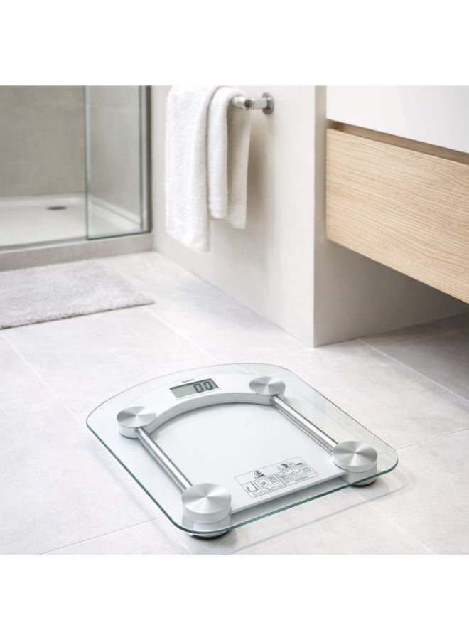 ميزان وزن رقمي للجسم بشاشة LCD، ميزان شخصي بسطح زجاج مقوّى، يتحمل حتى 180 كجم، موديل 2003B - Image 2
