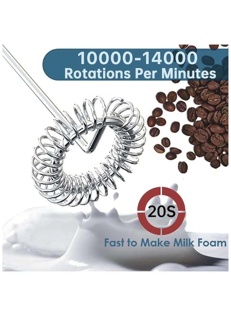Kitchen Powerful Milk Frother Wand With Stand - Ultra Fast Handheld Drink Mixer - Electric Whisk Foam Maker for Coffee, Lattes, Cappuccino, Matcha, Hot Chocolate & Creamer - Electric Milk Frother  - Image 2