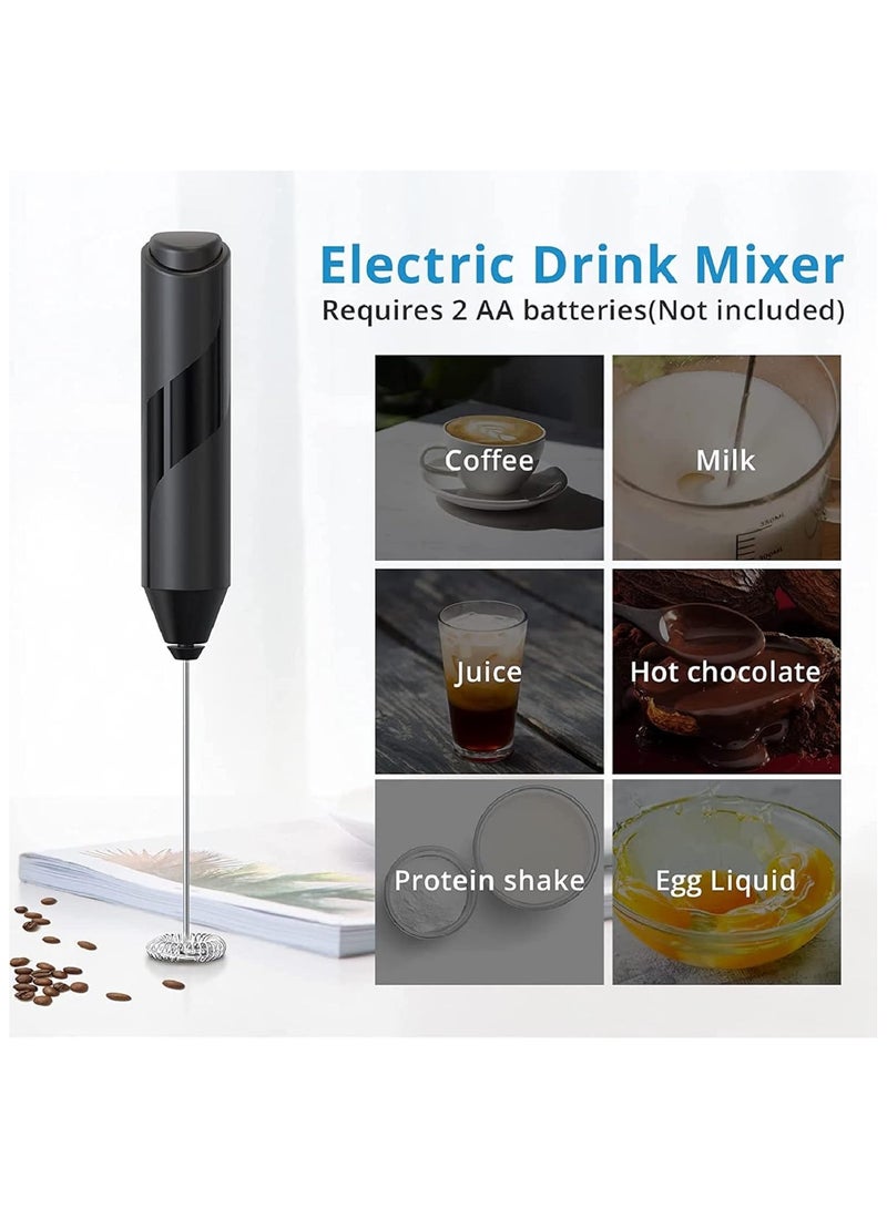 Kitchen Powerful Milk Frother Wand With Stand - Ultra Fast Handheld Drink Mixer - Electric Whisk Foam Maker for Coffee, Lattes, Cappuccino, Matcha, Hot Chocolate & Creamer - Electric Milk Frother  - Image 3