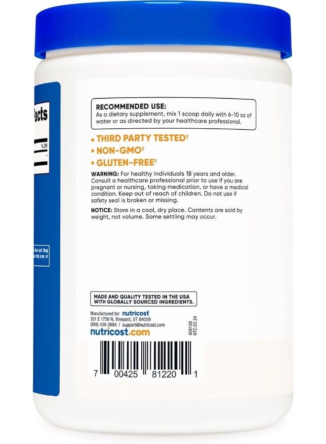 Nutricost D-Aspartic Acid (DAA) Powder 300G - Pure D Aspartic Acid - Image 4