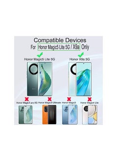 Ibywind 2 Pcs Screen Protector For Honor X9A 5G Honor Magic 5 Lite 5G 6.67 Inch Not For Honor Magic5 Pro 5G 6.81 Inch Flexible Tpu Film With 1Pc Camera Lens Protector 1Pc Back Film Easy To Install  - Image 2