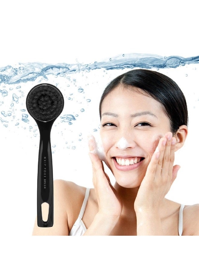 VESS Whip Pore Face Cleansing Brush Kit | Ergonomic Handle With Hanging Loop, Round & Soft Bristles & Compact Design - Image 2