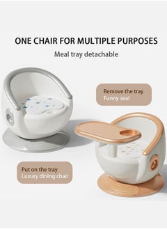 Baby Dining Chair Mini Baby High Chair Multifunctional Toddler Feeding Booster Seat with Safety Tray 2 In 1 Portable Baby Feeding Chair Floor Seat whit Sound - pzsku/ZD7231847A75F5D5638D6Z/45/_/1685701199/2cca56a0-10eb-4339-8c4f-6e981ccbb45a