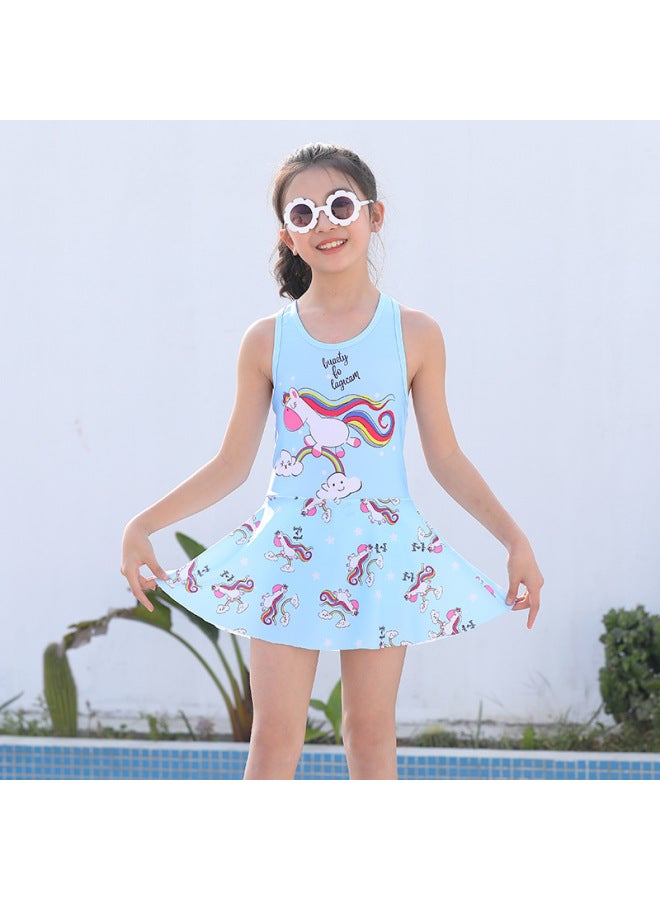 Loquat Source Manufacturers Children's Swimwear Smooth Quick-drying Sunscreen Boys Swimming Suit Girls Swimwear Can Be Customized-Color:E03 Pink- - Image 1