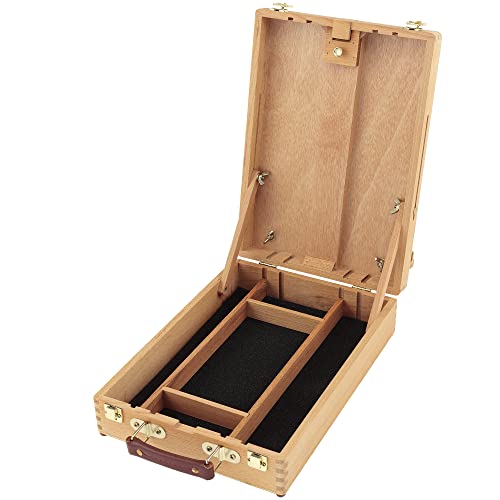 Creative Mark Soho Urban Artist Sketch Box and Table Easel - Portable, Multi Media, Adjustable Angle with Storage Compartments - Oiled Beech Wood - Image 3