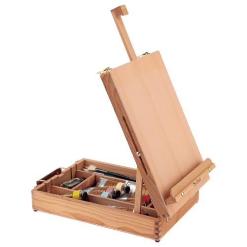 Creative Mark Soho Urban Artist Sketch Box and Table Easel - Portable, Multi Media, Adjustable Angle with Storage Compartments - Oiled Beech Wood - Image 5