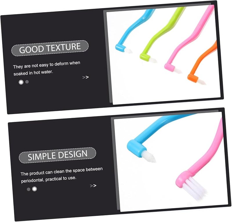 Safigle 4 Pack Dual Headed Interdental Toothbrushes Soft Bristles Wear Resistant Design - Image 4