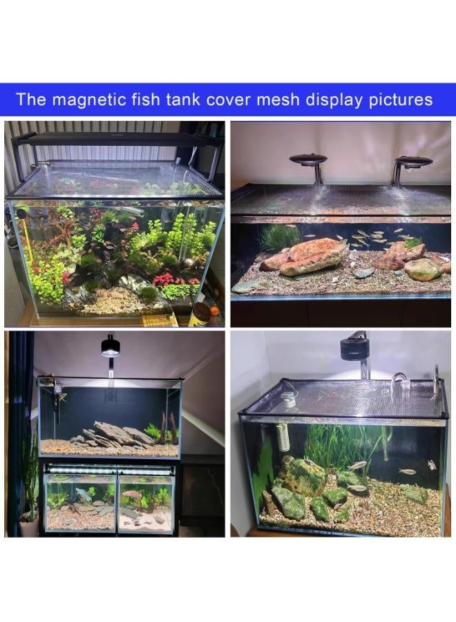 شبكة مغناطيسية مضادة للقفز مناسبة لأحواض السمك - 3 أحجام - Image 4