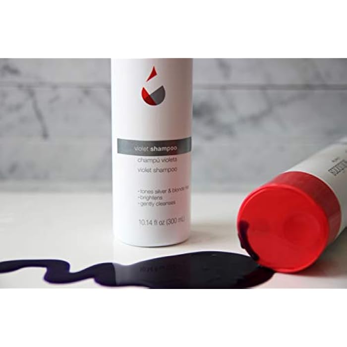 GREAT CLIPS Solutions Violet Shampoo, 10oz | Toning Shampoo Enhances Hair Color | Works on Color-Treated & Natural Hair | For Blonde, Gray, or White Hair - Image 4