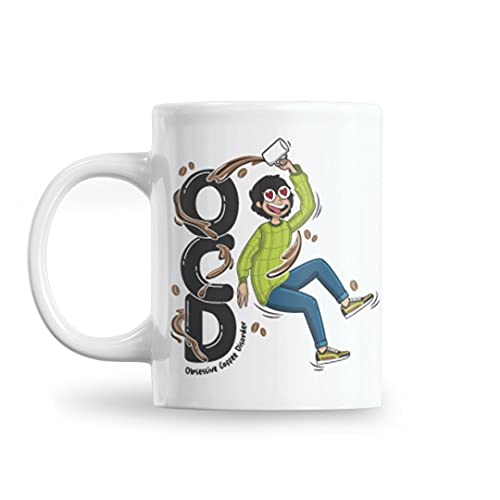 Oye Happy- Friendship Day Mugs - Friendship Day Gifts- Gifts for Friends (Obsessive Coffee Disorder Premium Mug) - Image 1