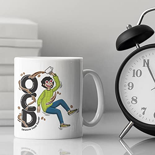 Oye Happy- Friendship Day Mugs - Friendship Day Gifts- Gifts for Friends (Obsessive Coffee Disorder Premium Mug) - Image 3