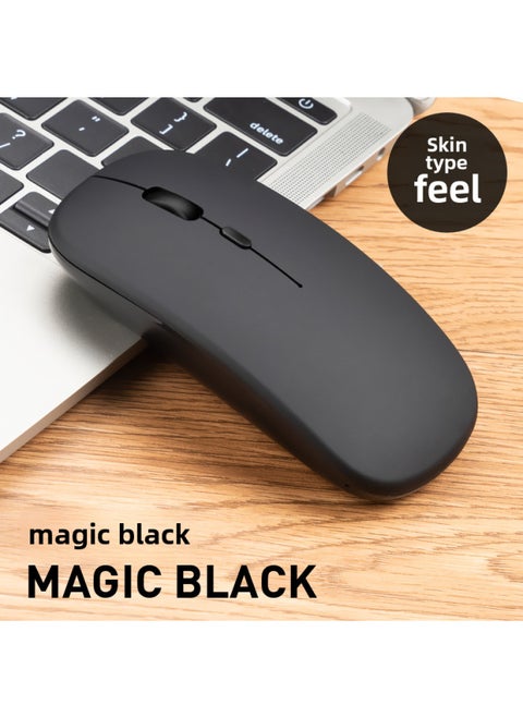 Wireless Optical Mouse 1600dpi High Resolution Usb Interface For Laptop Desktop Computer-Color:2.4g Matte Black