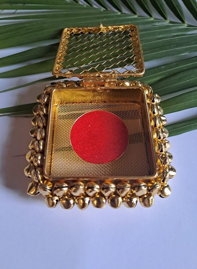 Home Storiee Coin Ginni Box/Unique Gold & Silver Shagun Coins Stylish Storage Box | Fancy Square Coin Box (6 Pc) - Image 4