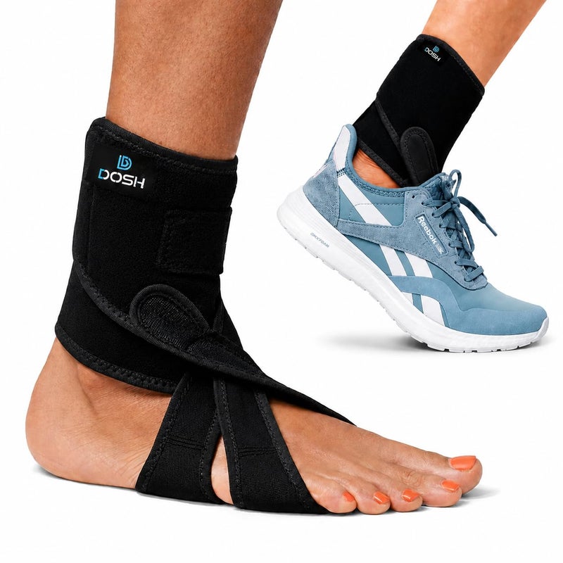 Dosh AFO Foot Drop Brace - Drop Foot Braces - Foot Drop Brace for Walking - AFO Brace - Drop Foot Brace for Walking - Ankle Foot Orthosis for Foot Drop - Foot Drop Orthosis (Right - One Size) - Image 1