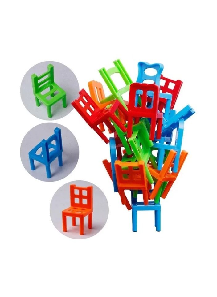 18-Pieces/Set Board Game Balance Chairs - Image 3