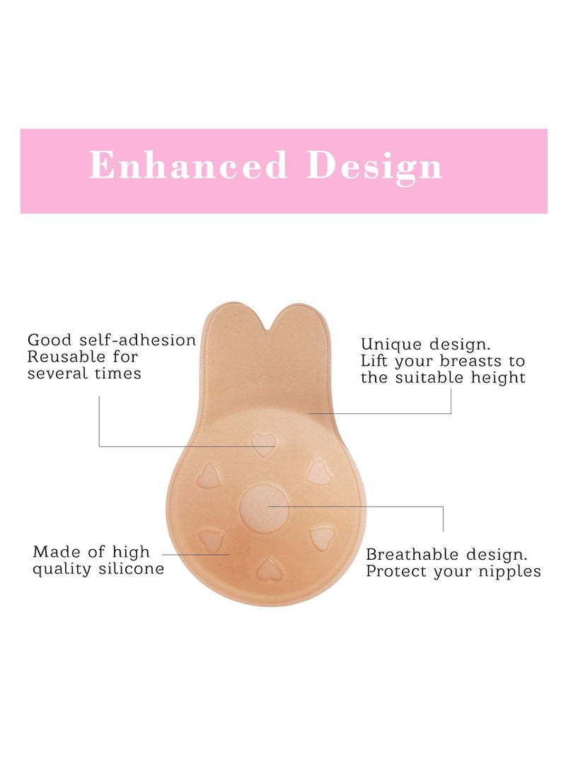 Excefore Adhesive Strapless Push up Bra 6 Pairs  - Image 3
