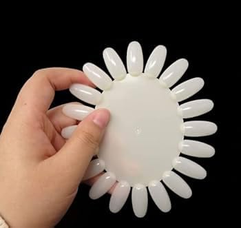 BOZLIN 10 Pallete 20 Tips in 1 board for Nail Art Design Pattern Practice and Natural Natural Pack of 10 - Image 2