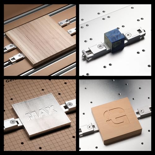 Genmitsu 2PCS Upgrade Aluminum Mini Vise Clamp, High-Precision CNC Router Clamp for Woodworking & Metalworking Milling Project, Size 2.2" x 0.9" x 0.8" (56 x 22 x 21mm), Low Profile - Image 4