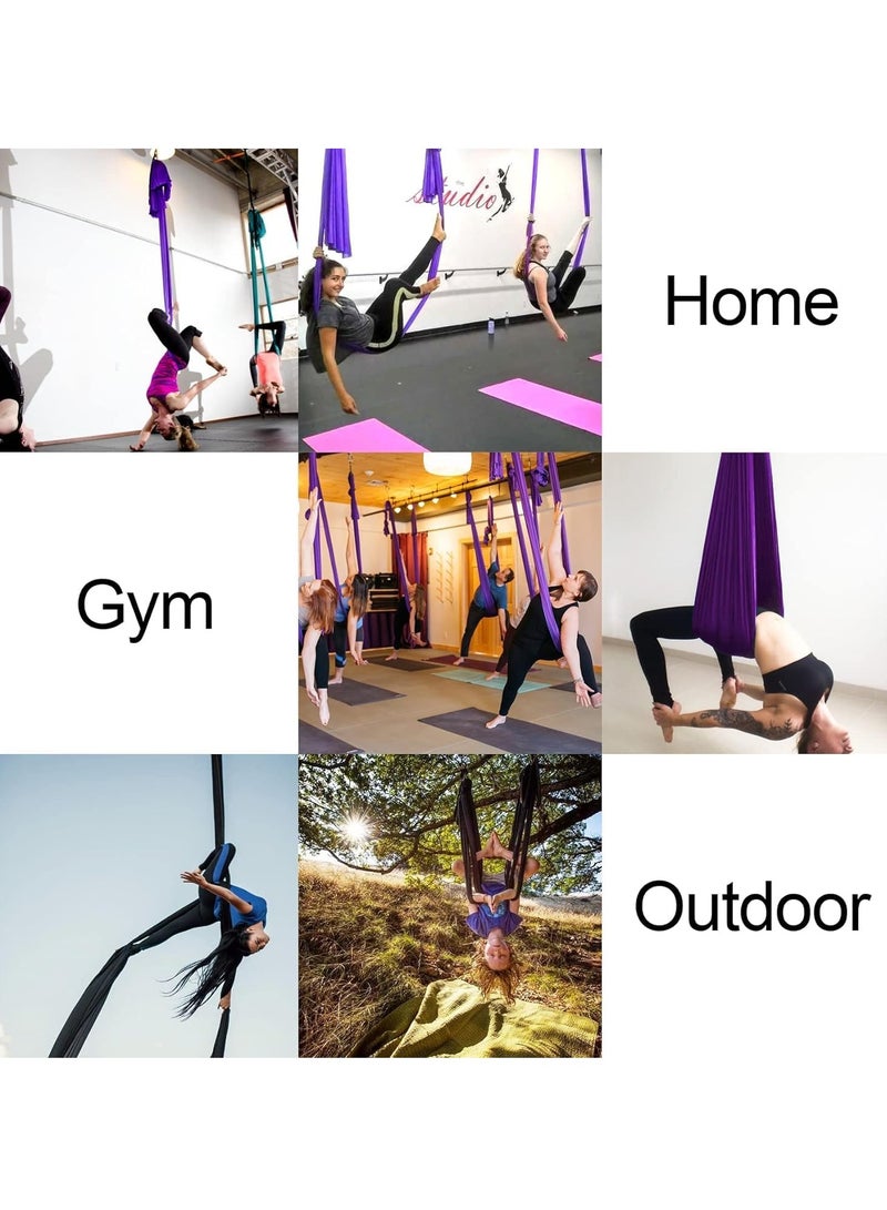 عام هُنالِكَ قُماشُ يَوغا مُعلّق طوله 5 أمتار وعرضه 2.8 متر، يُستخدم كهزاز للمنزل مع حبل تثبيت. مُلحقات داخلية خاصة من يوجياوان. - Image 4