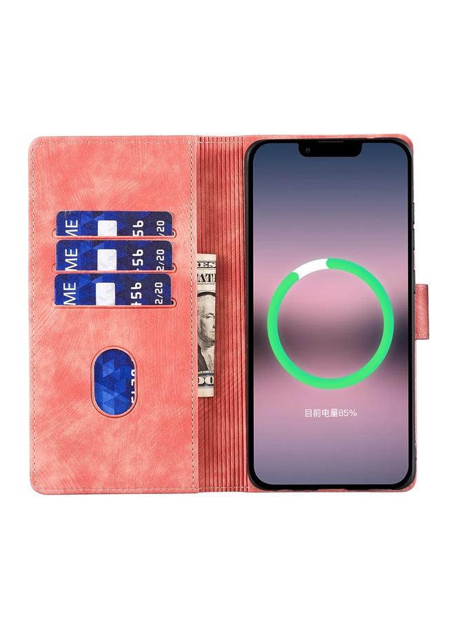 S-TOP Case For iPhone 13 Pro Pen Heart Cat Embossed Leather Phone Case - Image 5