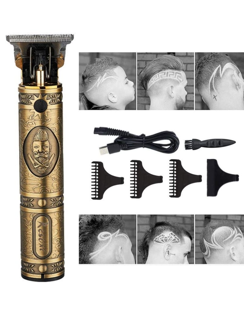 Professional Hair Clippers for Men Outliner Grooming Beard Trimmer Close Cutting Salon Cordless Rechargeable Quiet With Scissor,Cord And Cordless Shavers (SD-888) - Image 2