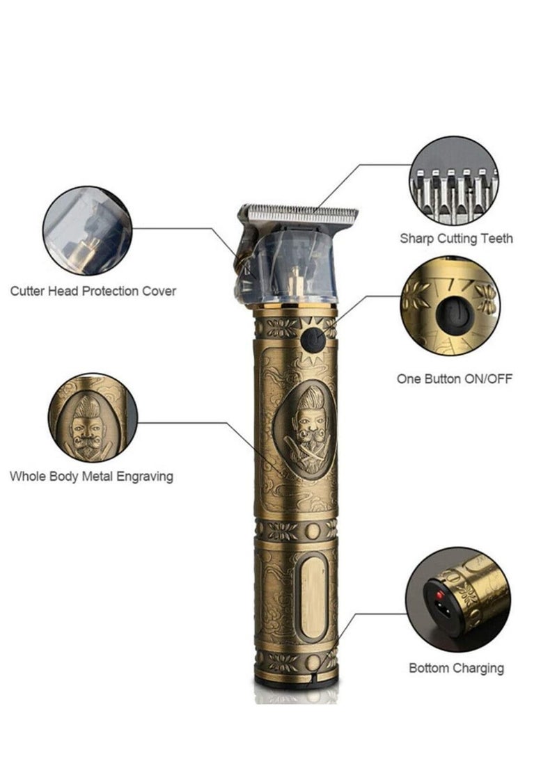 Professional Hair Clippers for Men Outliner Grooming Beard Trimmer Close Cutting Salon Cordless Rechargeable Quiet With Scissor,Cord And Cordless Shavers (SD-888) - Image 3