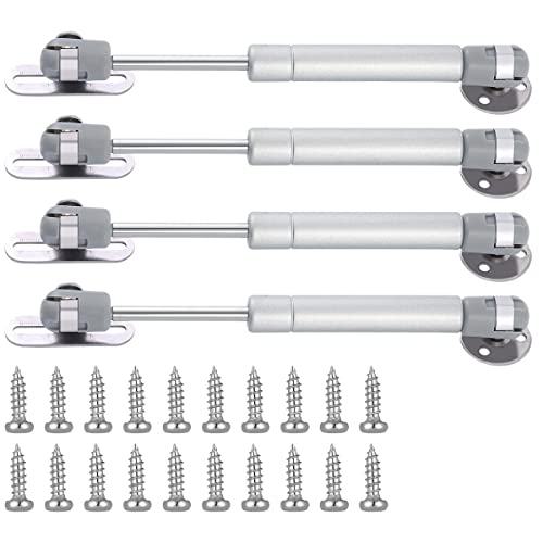 JING 120N lb Gas Strut Cabinet Hinge Safety Lift Support Soft Open Down Lid Support Buffer Telescopic Cabinet Door Glue Head Gas Spring Supports 6 inch Length 4 Pack - Image 1