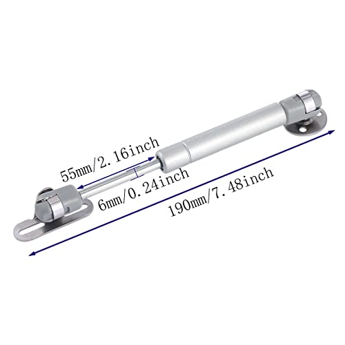 JING 120N lb Gas Strut Cabinet Hinge Safety Lift Support Soft Open Down Lid Support Buffer Telescopic Cabinet Door Glue Head Gas Spring Supports 6 inch Length 4 Pack - Image 3