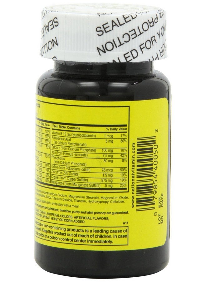 Nature's Blend NAT B MULTIVITAMIN & MIN TB, Assorted, 100 Count - Image 4