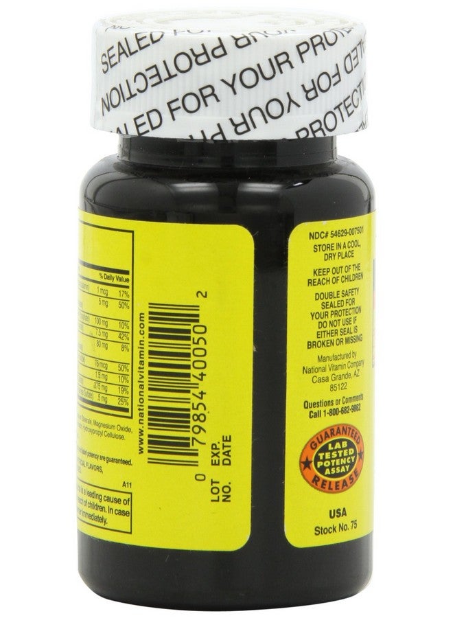 Nature's Blend NAT B MULTIVITAMIN & MIN TB, Assorted, 100 Count - Image 5