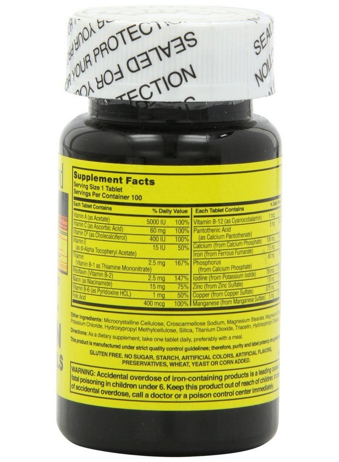 Nature's Blend NAT B MULTIVITAMIN & MIN TB, Assorted, 100 Count - Image 3