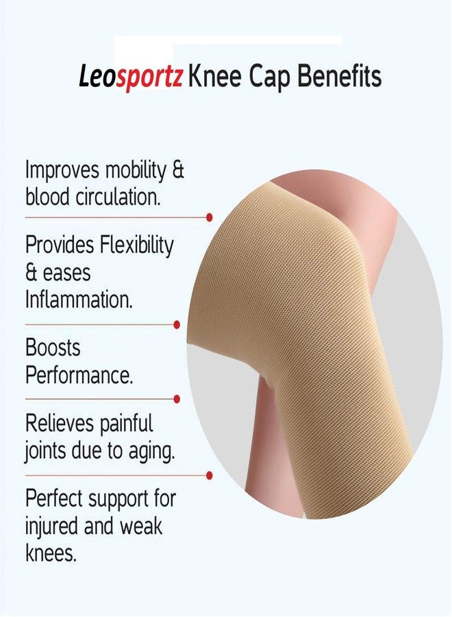 serveuttam "Knee Cap Support Sleeve For Pain Relief Knee Support (Brown,L)" - Image 3