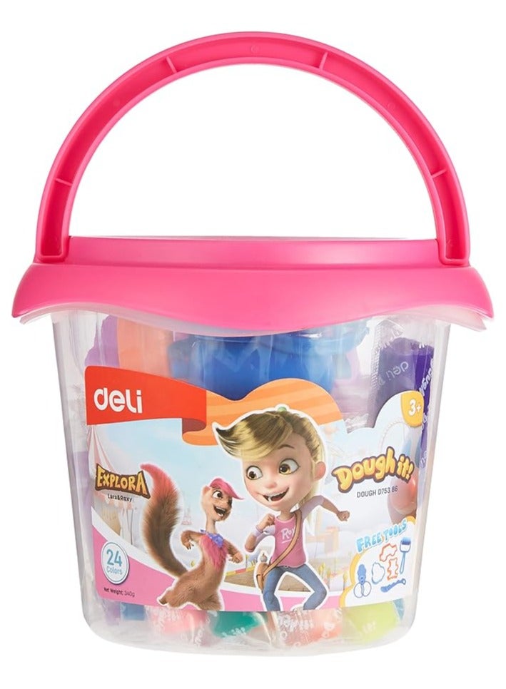 ديلي عجينة ديلي ED75386 مشرقة وحيوية، 24 لونًا - Image 1