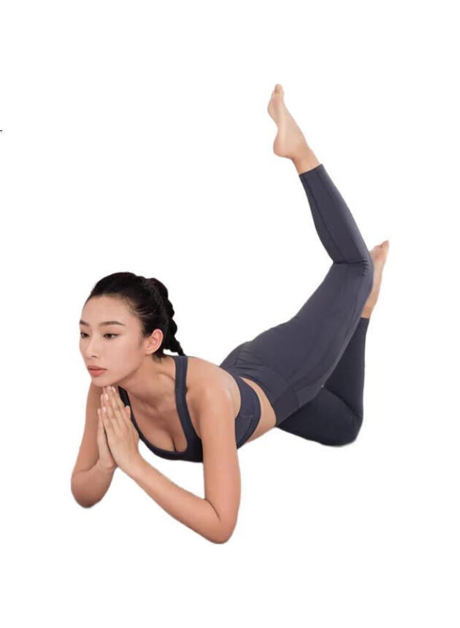 PEAK Thickened And Lengthened 2M Yoga Mat For Men And Women Fitness Training Exercise Shock Absorption Soundproof Anti-Slip Mat In Black - Image 1