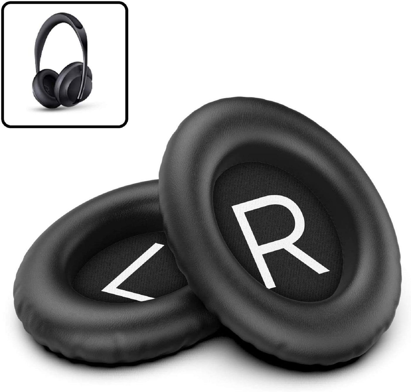 Encased Replacement Ear Pads for Bose 700 Noise Canceling Headphones Comfort PU Leather Ear Cushion Set (Black)