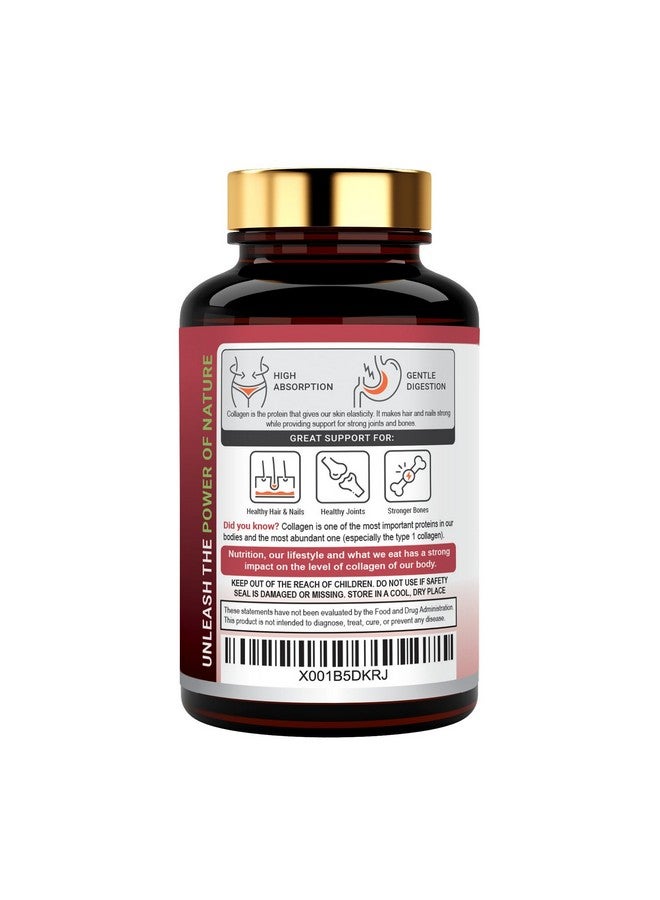 Offernova Collagen Ultra Hydrolyzed Collagen Supplements 3000Mg Anti Aging Bovine Collagen Peptides For Healthy Joints Bones Hair And Skin. Pastilla De Colageno Hidrolizado 90 Capsules - Image 3