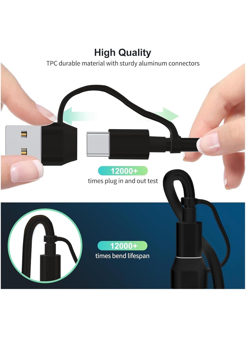 GUDOO - 4 in 2 Multi Charging Cable for Apple Watch Charger, USB A/USB C Input Travel Charger with Lightning/Type C/Micro/Magnetic, Compatible with iPhone 15 14 13 iWatch 1-9 Galaxy S23 S22-1.2m - Image 1