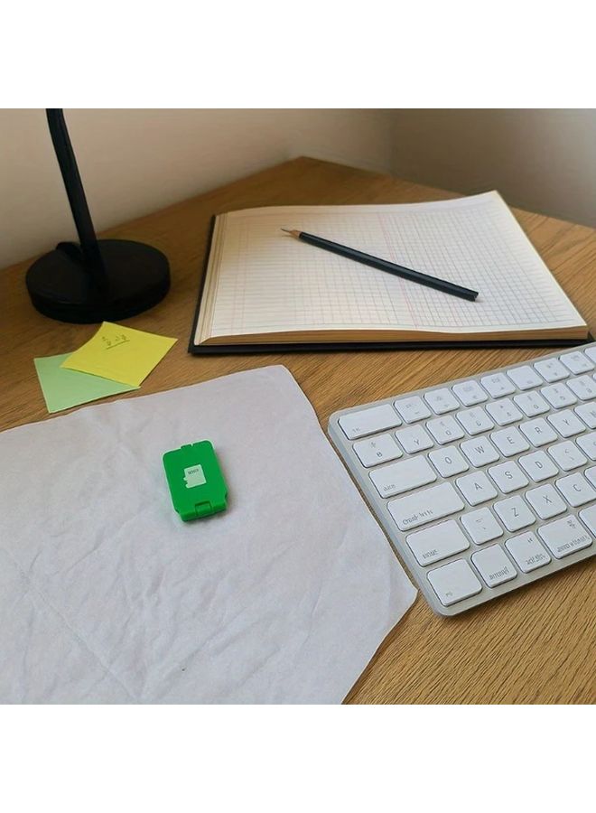 Green Micro SD Card Storage Case Scratch Resistant Compact Organizer for Phones Tablets Cameras - Image 5