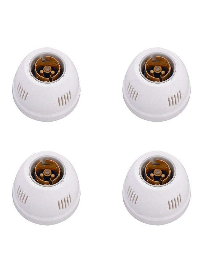 Anchor by Panasonic 6A Batten Lamp Holder fancy type 240V (White, Pack of 4)