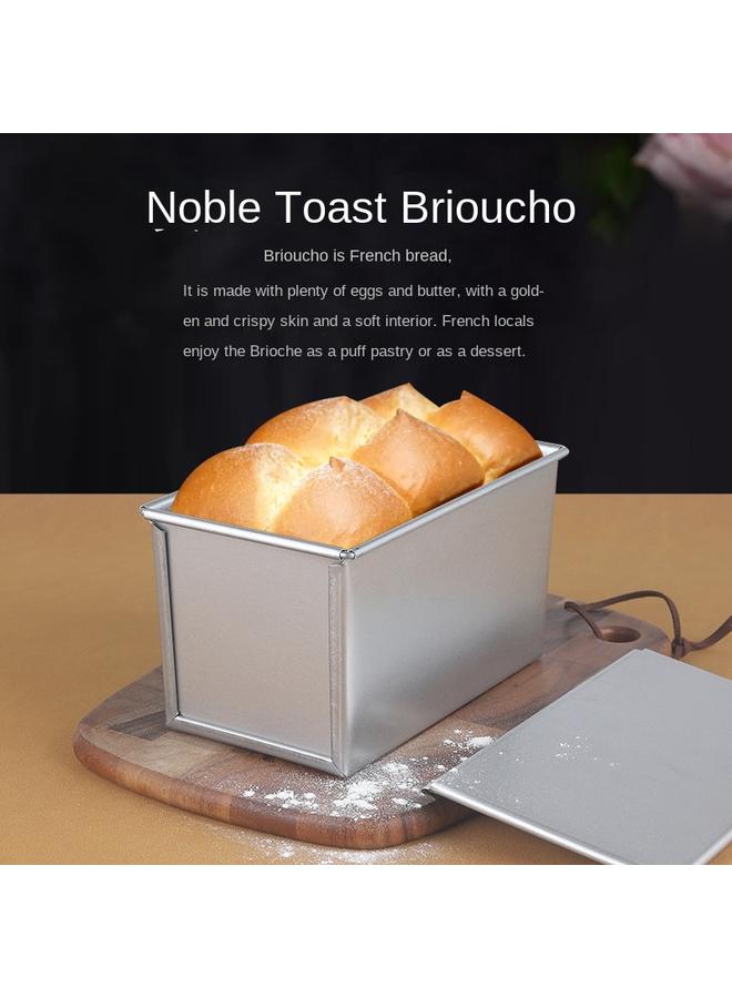 Bluejw Rectangular Aluminum Square Toast Box Aluminized Bread Mold Non-stick Corrugated Toast Box Square Bag Mold 250g-1200g - Image 3