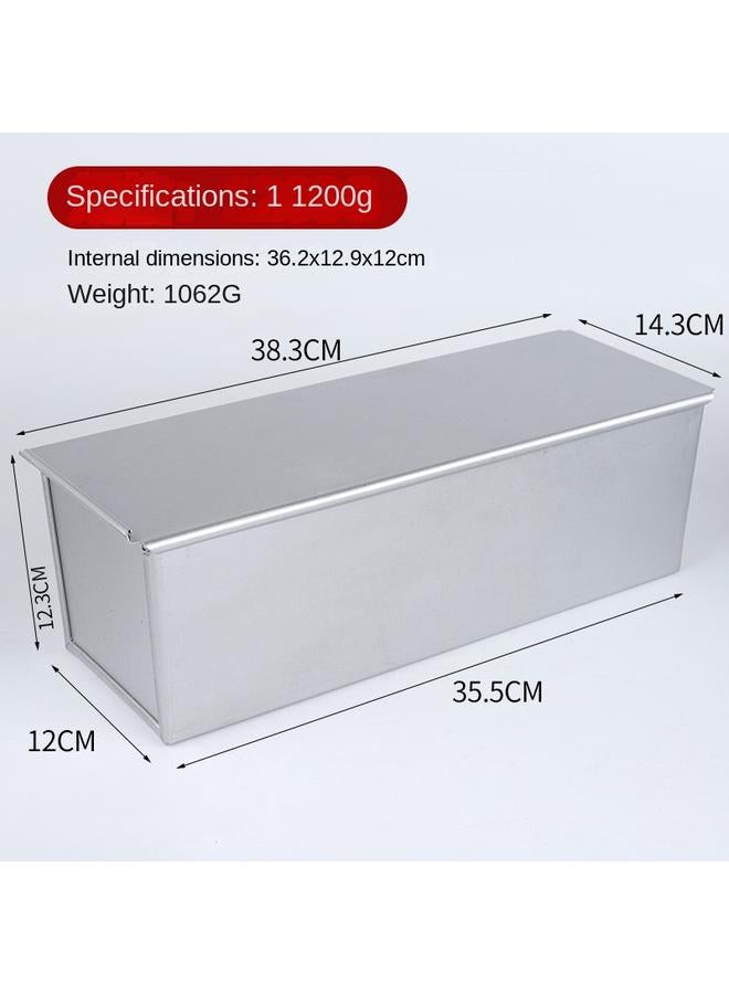 Bluejw Rectangular Aluminum Square Toast Box Aluminized Bread Mold Non-stick Corrugated Toast Box Square Bag Mold 250g-1200g - Image 1