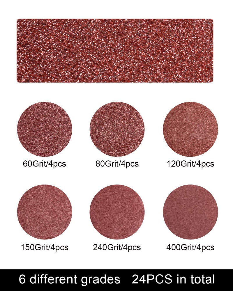 S SATC Sanding Belts 1Ã—30-Inch Sanding belt Belt Sander Belt Sander Paper, (4 Each of 60, 80, 120,150,240,400 Grits) Aluminum Oxide 24PCS - Image 2
