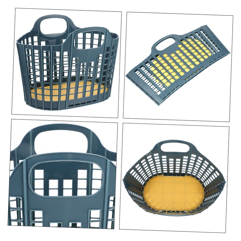 Foldable Handheld Storage Basket For Fruits Vegetables Home Organizer Lightweight Chic Design - Image 5
