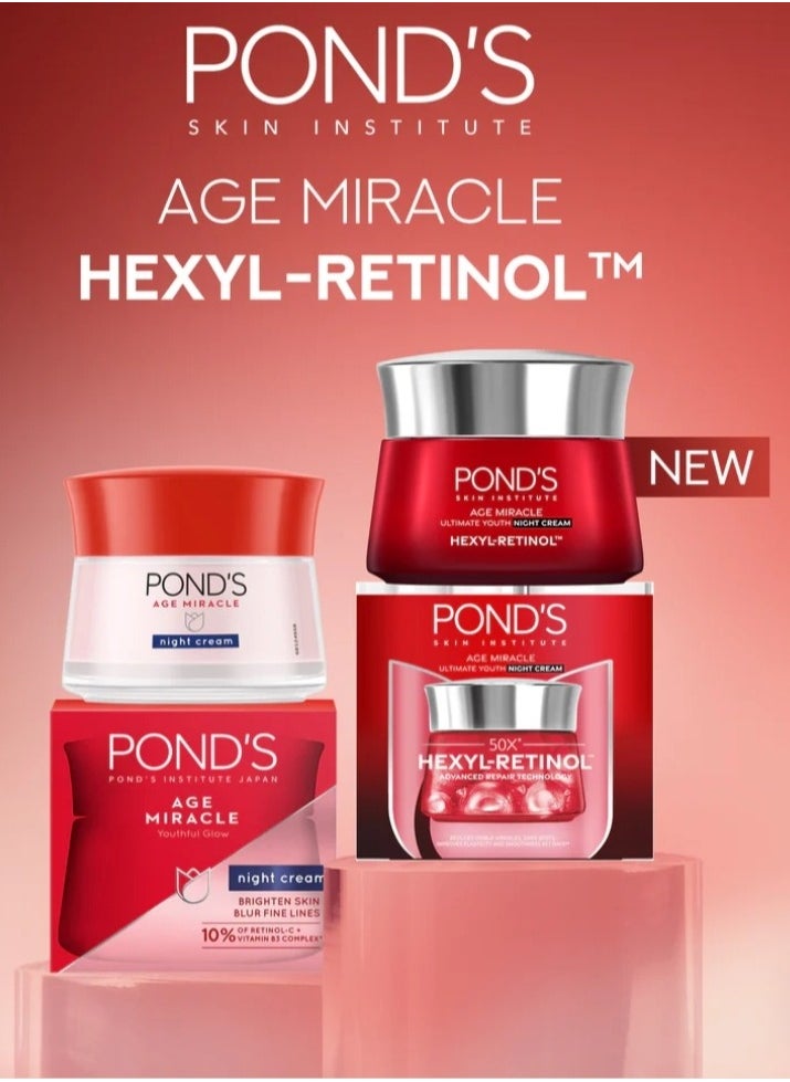 Pond's Pond's Age Miracle Ultimate Youth Night Cream 45g  - Image 3